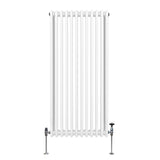 Traditional 3 Column Radiator - 1500 x 562mm - White - Used - Very Good