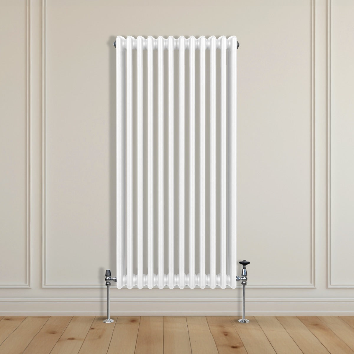 Traditional 3 Column Radiator - 1500 x 562mm - White - Used - Very Good
