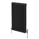 Traditional 3 Column Radiator - 1500 x 562mm - Black - Used - Acceptable