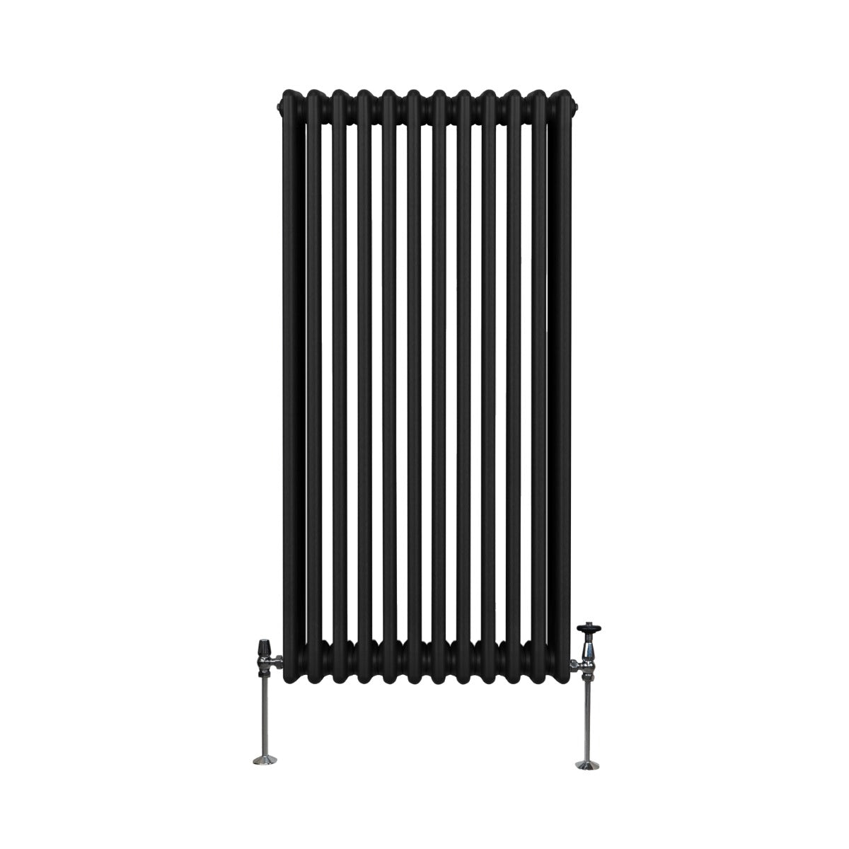 Traditional 3 Column Radiator - 1500 x 562mm - Black - Used - Acceptable