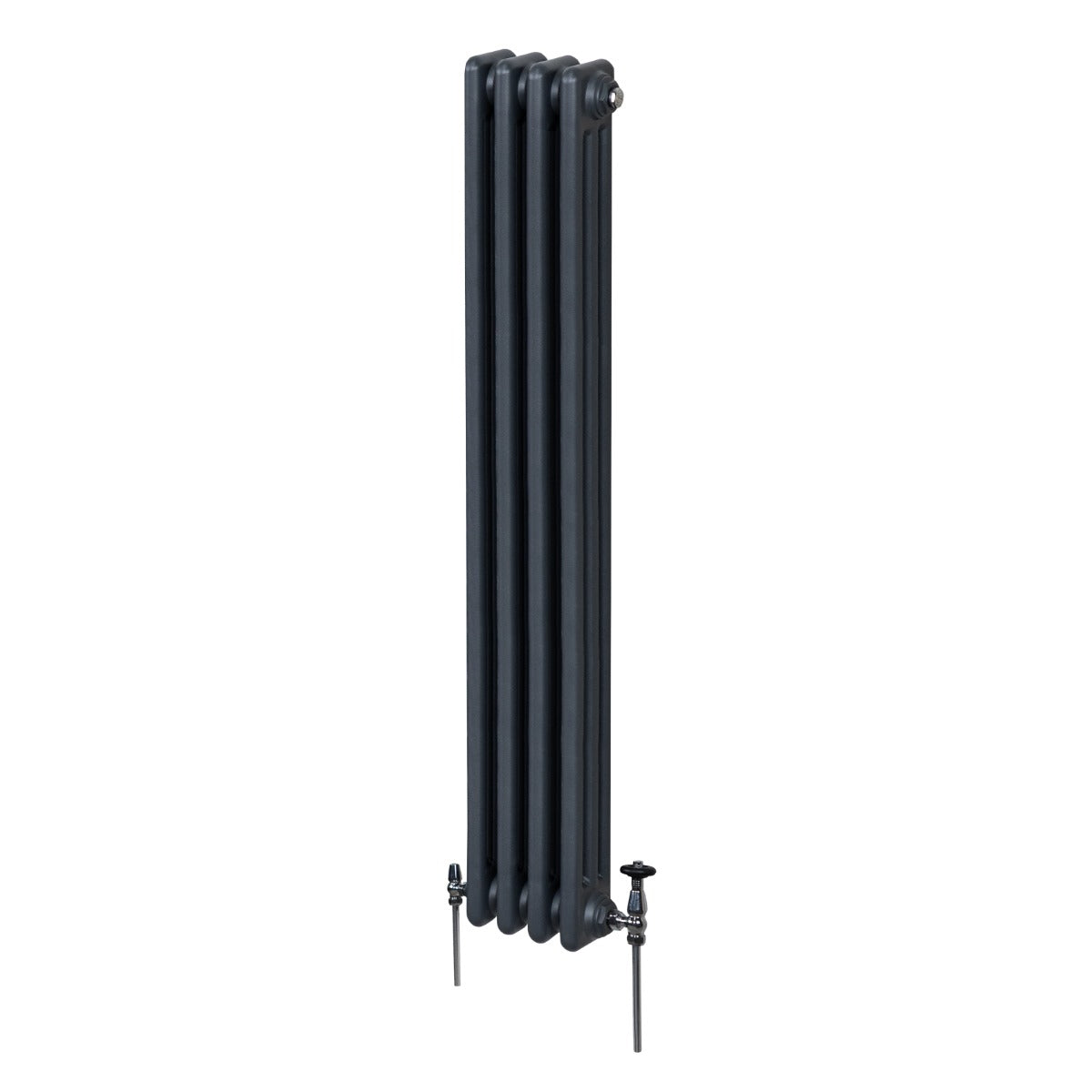 Traditional 3 Column Radiator - 1800 x 202mm - Anthracite Grey - Used - Very Good