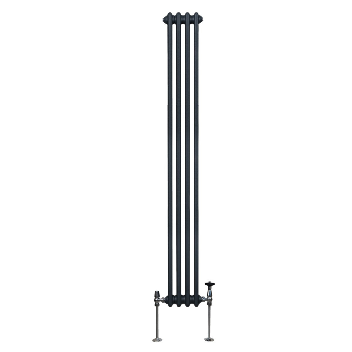 Traditional 3 Column Radiator - 1800 x 202mm - Anthracite Grey - Used - Good