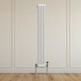 Traditional 3 Column Radiator - 1800 x 202mm - White - Used - Acceptable
