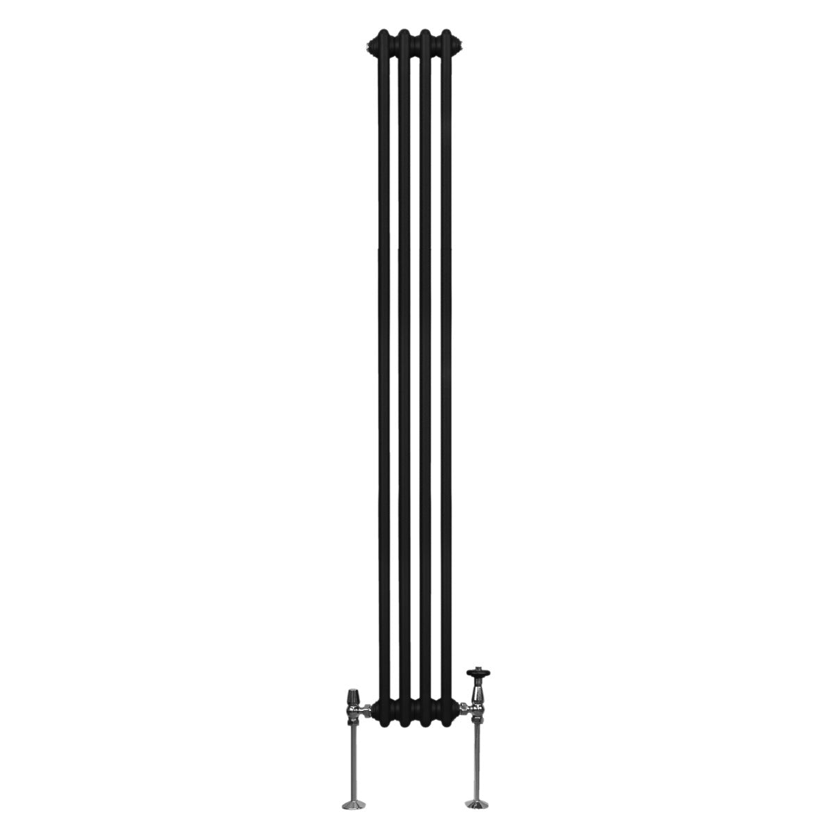 Traditional 3 Column Radiator - 1800 x 202mm - Black - Like New