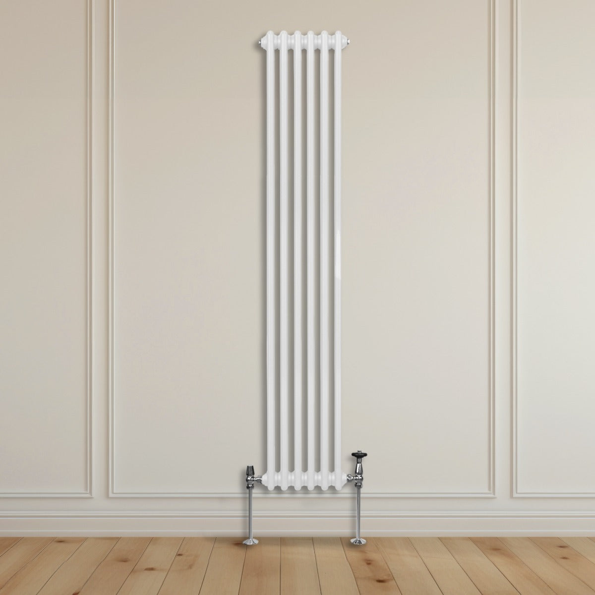 Traditional 3 Column Radiator - 1800 x 292mm - White - Used - Good