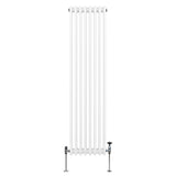 Traditional 3 Column Radiator - 1800 x 382mm - White - Used - Very Good