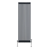 Traditional 3 Column Radiator - 1800 x 472mm - Anthracite Grey - Used - Very Good