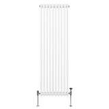 Traditional 3 Column Radiator - 1800 x 472mm - White - Used - Acceptable