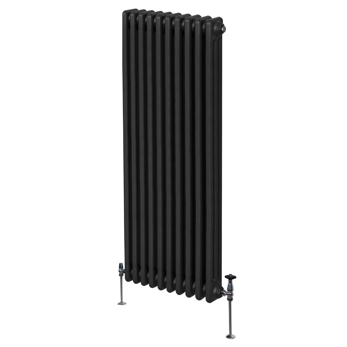 Traditional 3 Column Radiator - 1800 x 472mm - Black - Used - Acceptable