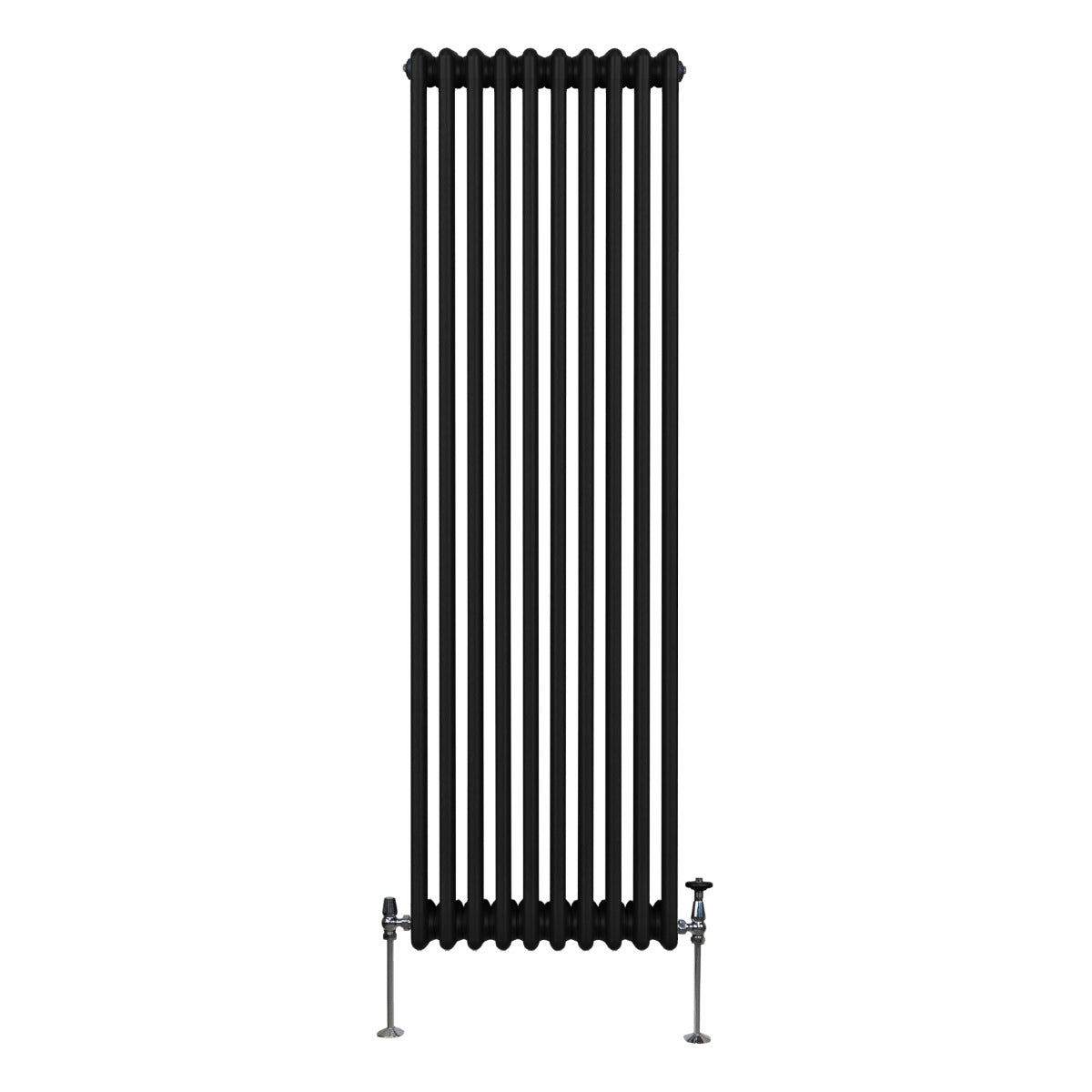 Traditional 3 Column Radiator - 1800 x 472mm - Black - Used - Very Good