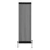 Traditional 3 Column Radiator - 1800 x 472mm - Black - Used - Very Good