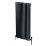 Traditional 3 Column Radiator - 1800 x 562mm - Anthracite Grey - Used - Acceptable