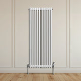 Traditional 3 Column Radiator - 1800 x 562mm - White - Used - Good