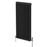 Traditional 3 Column Radiator - 1800 x 562mm - Black - Like New