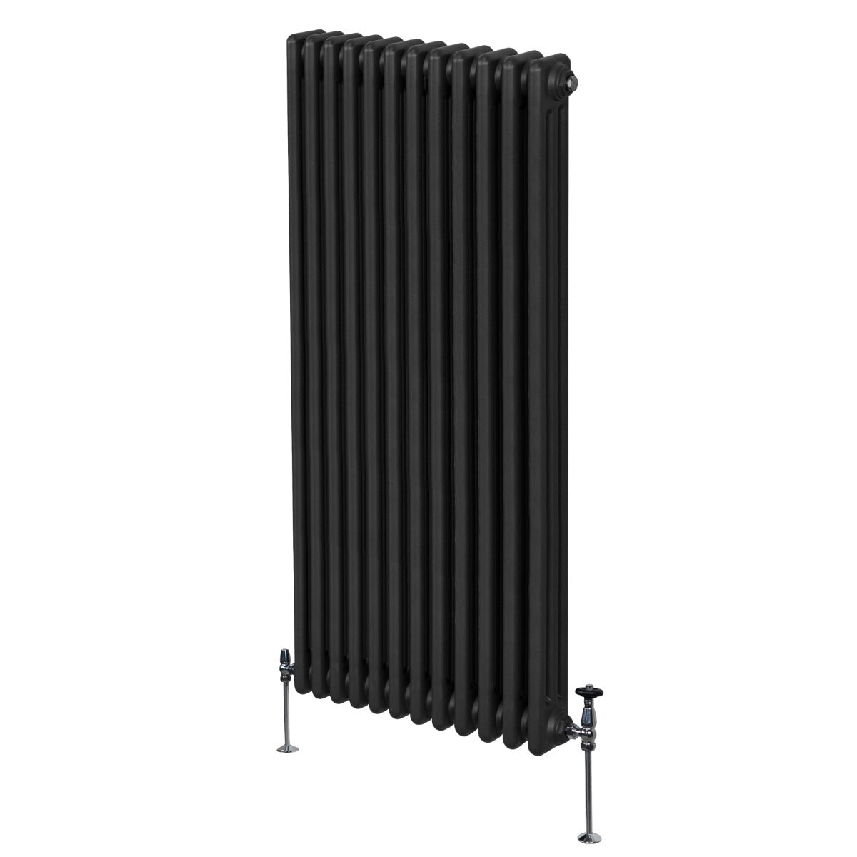 Traditional 3 Column Radiator - 1800 x 562mm - Black - Used - Acceptable