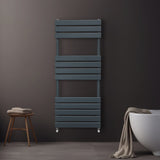 Flat Panel Towel Radiator – 1200mm x 450mm – Anthracite Grey - Used - Very Good