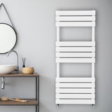 Flat Panel Towel Radiator – 1200mm x 450mm – White - Used - Very Good