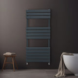 Flat Panel Towel Radiator – 1200mm x 500mm – Anthracite Grey - Used - Acceptable