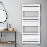 Flat Panel Towel Radiator – 1200mm x 500mm – White - Used - Good