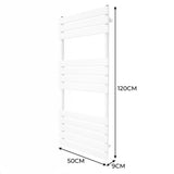 Flat Panel Towel Radiator – 1200mm x 500mm – White - Used - Good
