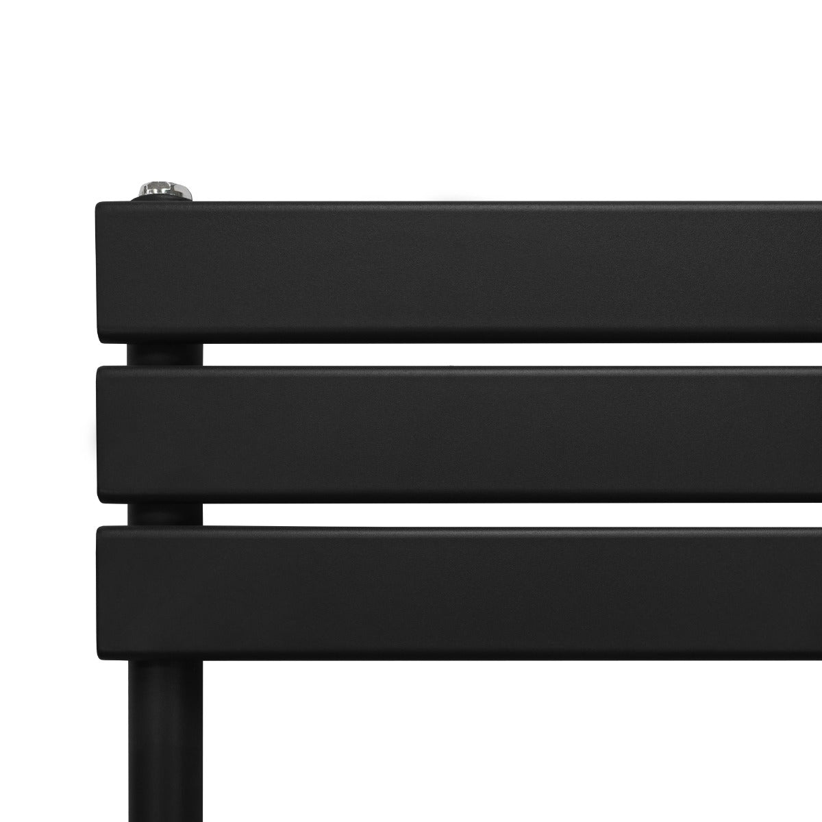 Flat Panel Towel Radiator – 1200mm x 500mm – Black - Used - Acceptable