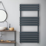 Flat Panel Towel Radiator – 1200mm x 600mm – Anthracite Grey - Used - Good