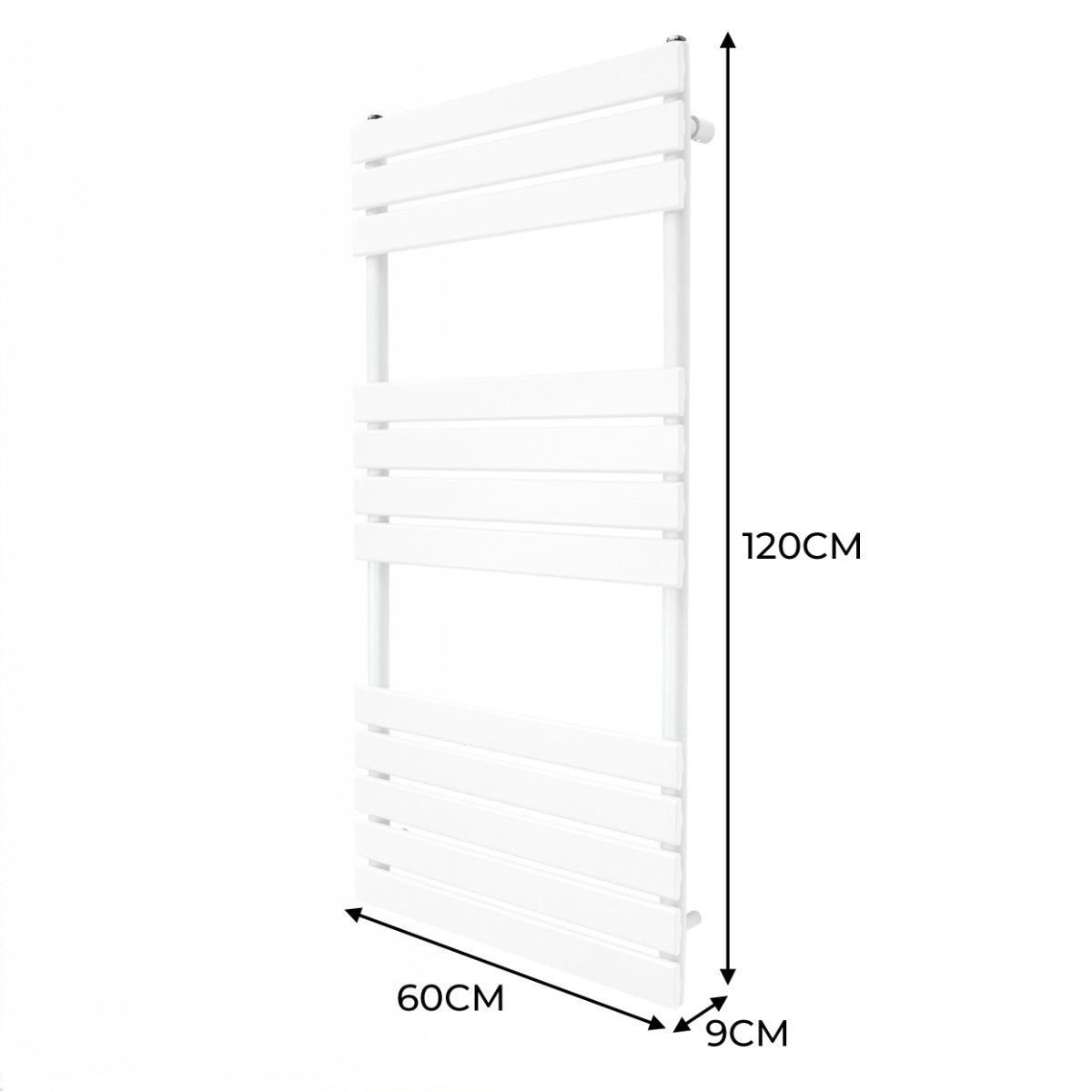 Flat Panel Towel Radiator – 1200mm x 600mm – White - Used - Good