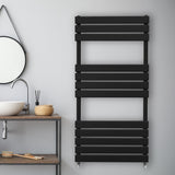 Flat Panel Towel Radiator – 1200mm x 600mm – Black - Used - Acceptable