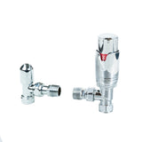 Chrome Thermostatic Radiator Valves - Used - Good