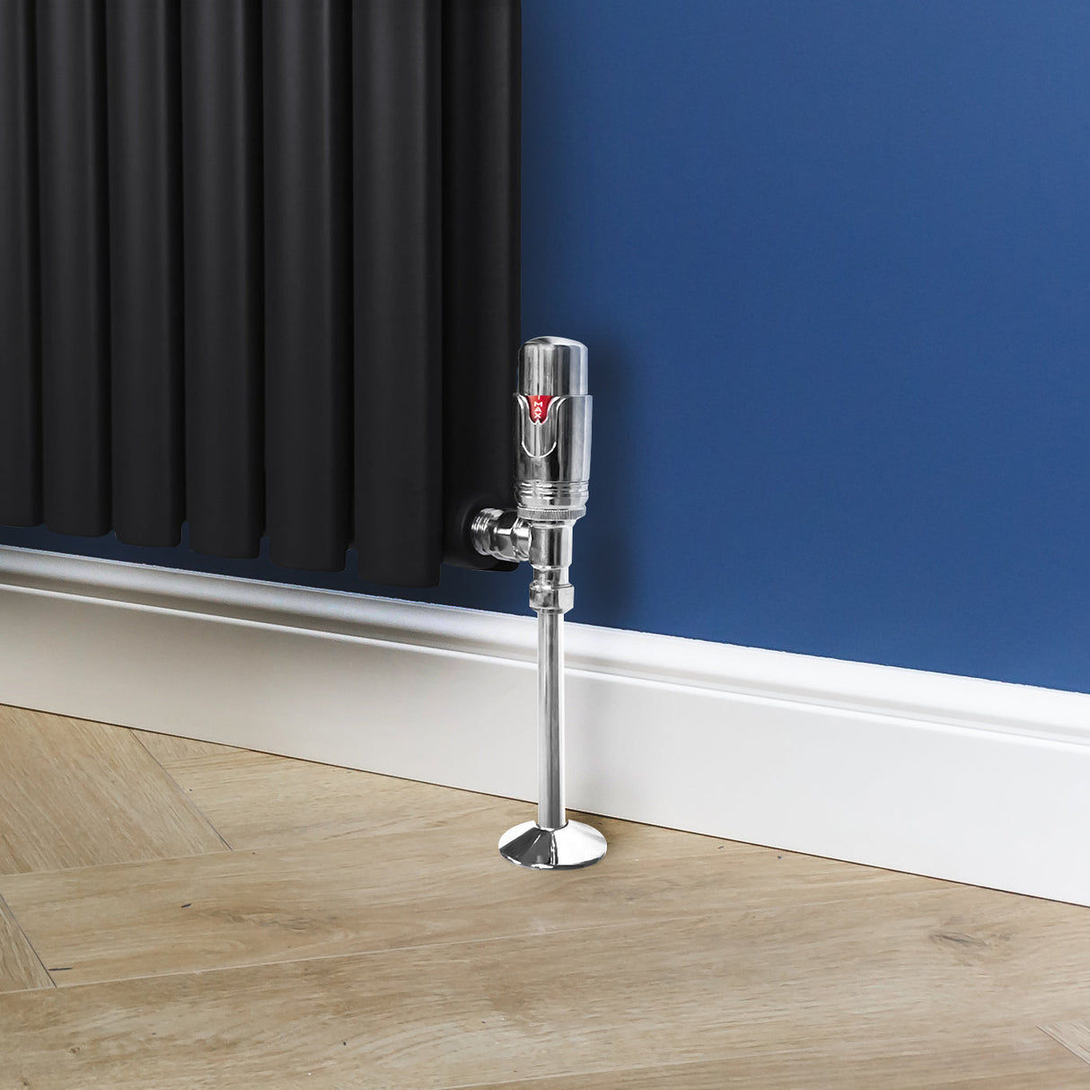 Chrome Thermostatic Radiator Valves - Used - Acceptable