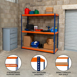 S-Rax 3 Shelf Racking - 180cm x 180cm x 60cm - Used - Good