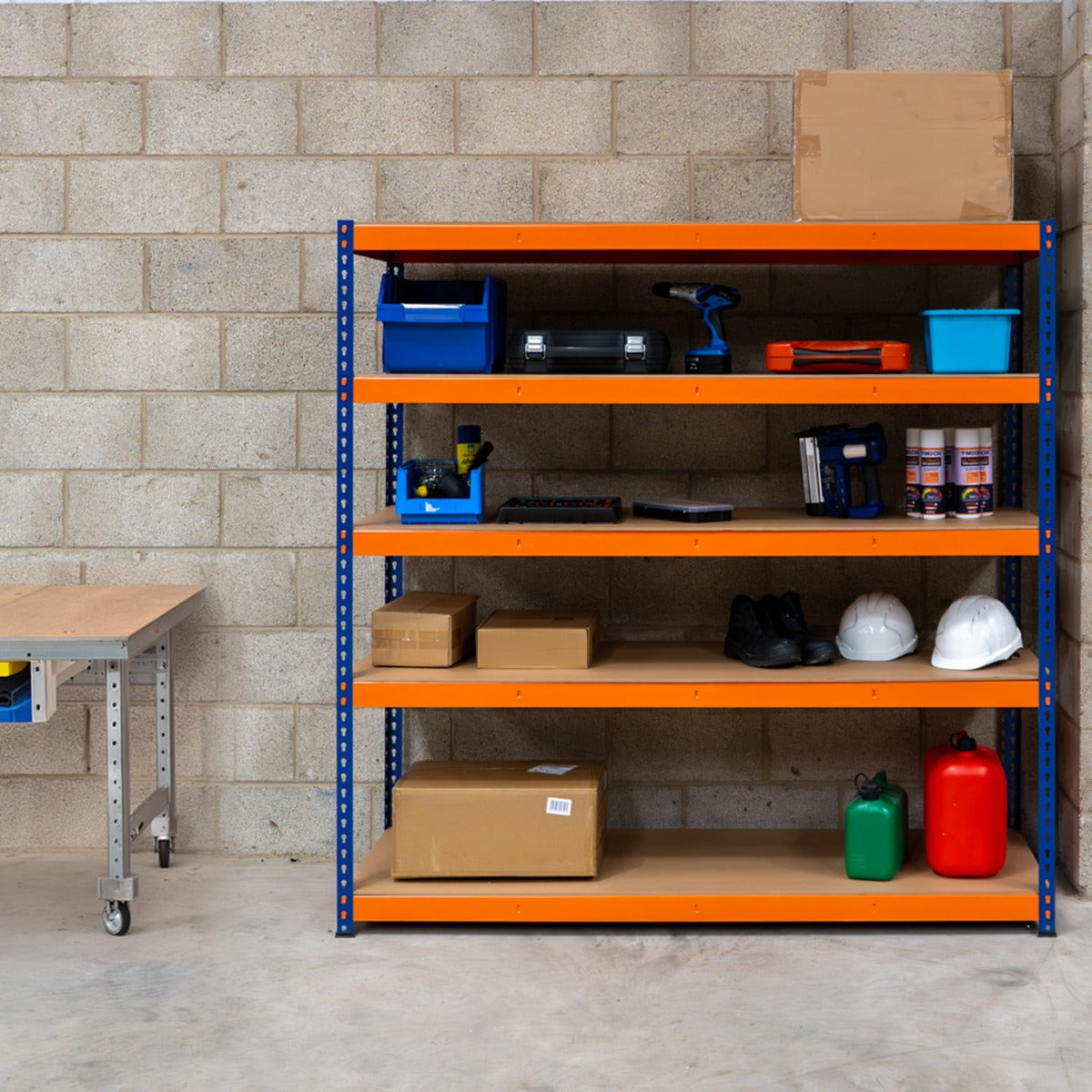 S-Rax 5 Shelf Racking - 180cm x 180cm x 60cm - Like New