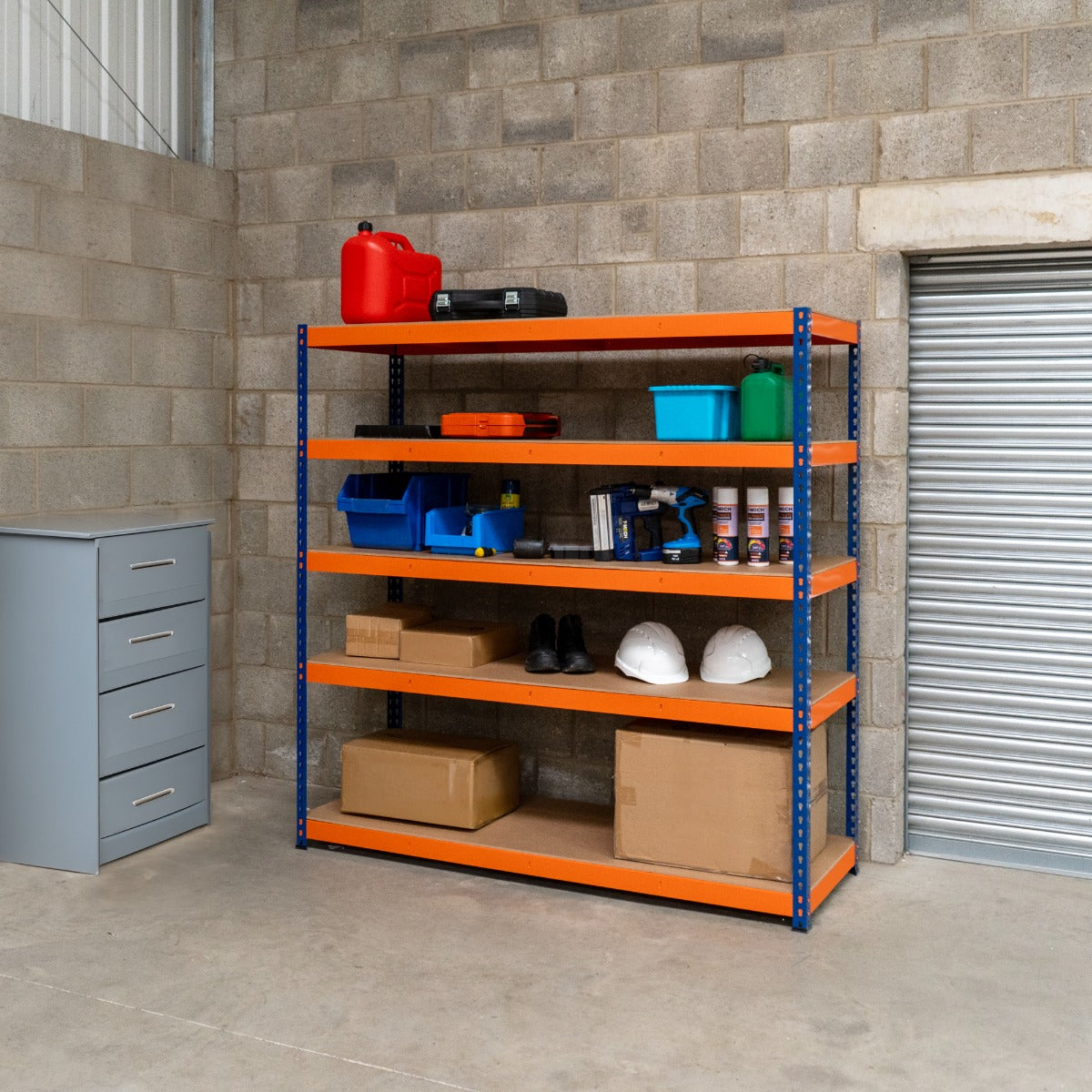 S-Rax 5 Shelf Racking - 180cm x 180cm x 60cm - Used - Acceptable