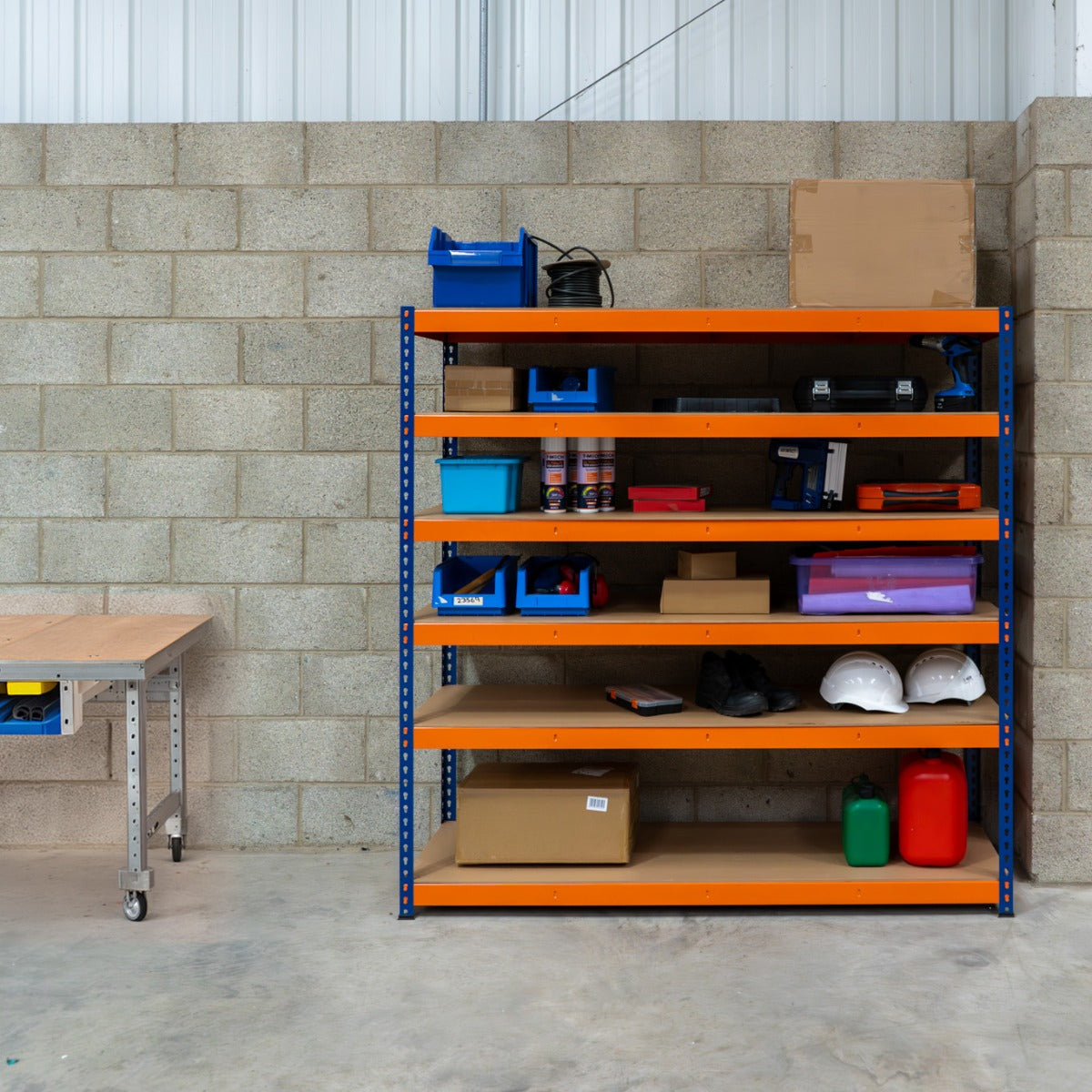 S-Rax 6 Shelf Racking - 180cm x 180cm x 60cm - Used - Good
