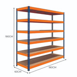 S-Rax 6 Shelf Racking - 180cm x 180cm x 60cm - Used - Acceptable