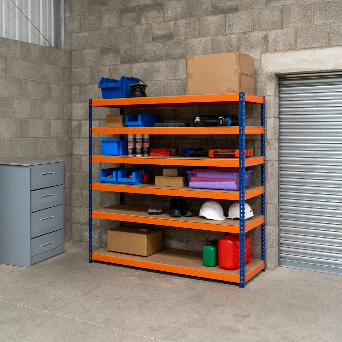 S-Rax 6 Shelf Racking - 180cm x 180cm x 60cm - Used - Good