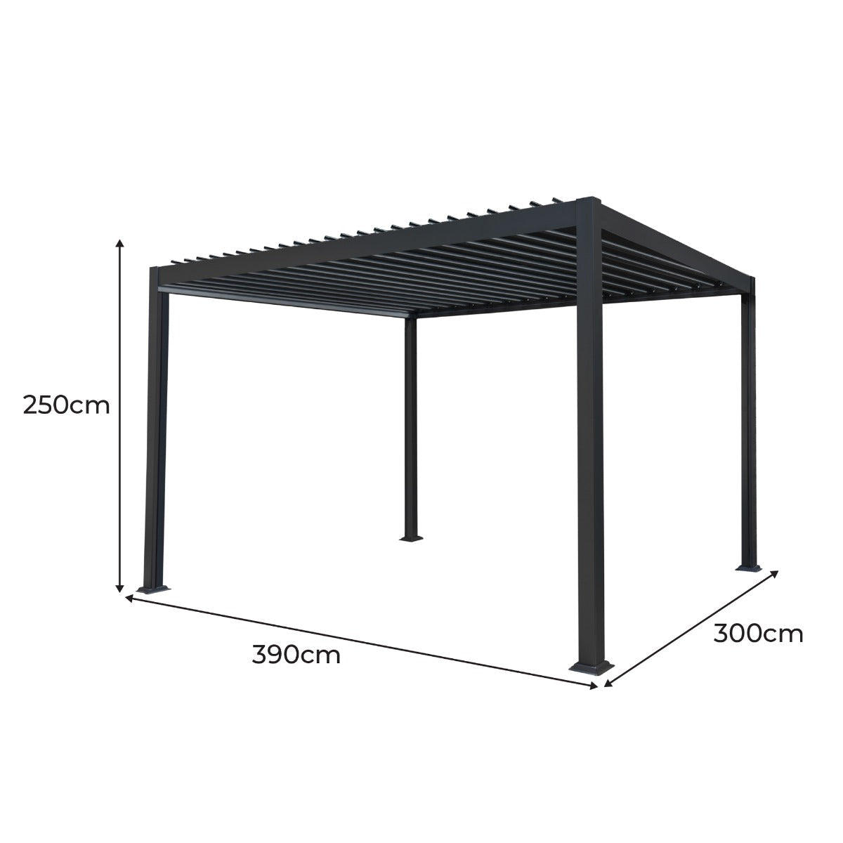 Aluminium Pergola 4m x 3m - Used - Acceptable