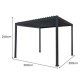 Aluminium Pergola 3m x 3m - Used - Very Good