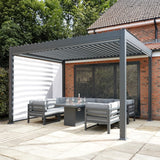 Aluminium Pergola With Blinds & LED Lights - 3m x 3m - Used - Acceptable