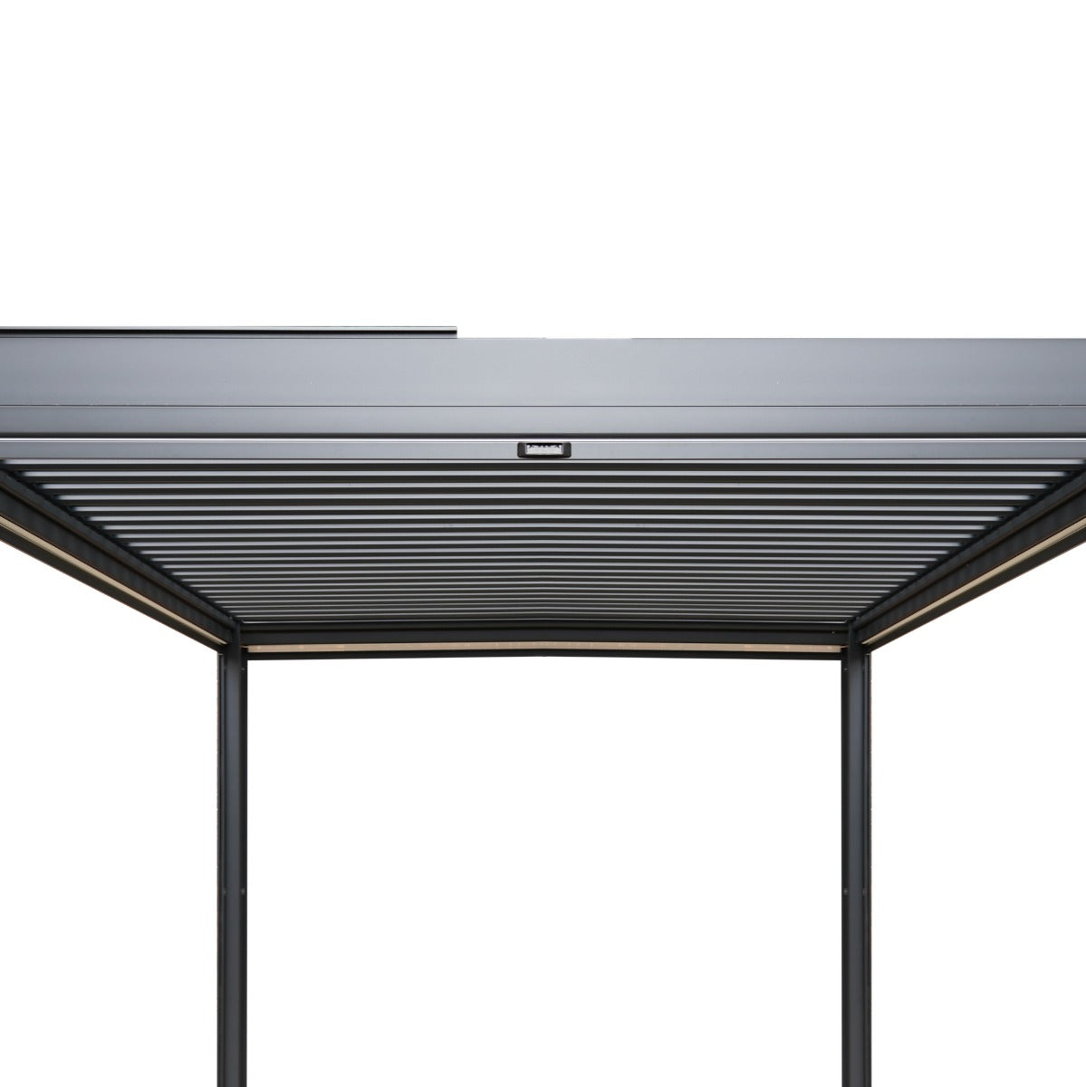 Aluminium Pergola With Blinds & LED Lights - 3m x 3m - Like New