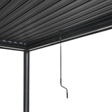 Aluminium Pergola With Blinds & LED Lights - 3m x 3m - Like New