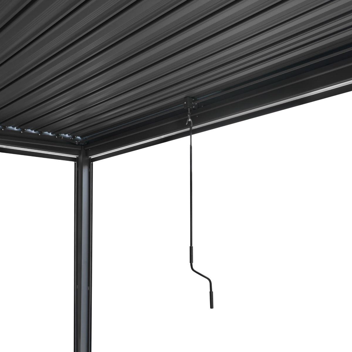 Aluminium Pergola With Blinds & LED Lights - 3m x 3m - Used - Good