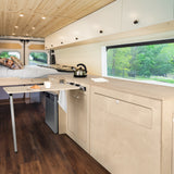 Camper Kitchen Pod & Silver Compressor Fridge - RHD - Used - Good