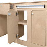 Camper Kitchen Pod & Silver Compressor Fridge - RHD - Like New