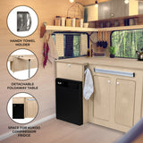 Camper Kitchen Pod & Black Compressor Fridge - RHD - Used - Good