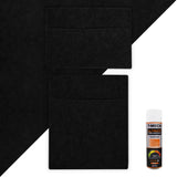 Black Van Carpet Lining, Storage Pouches & Adhesive Glue - Used - Good