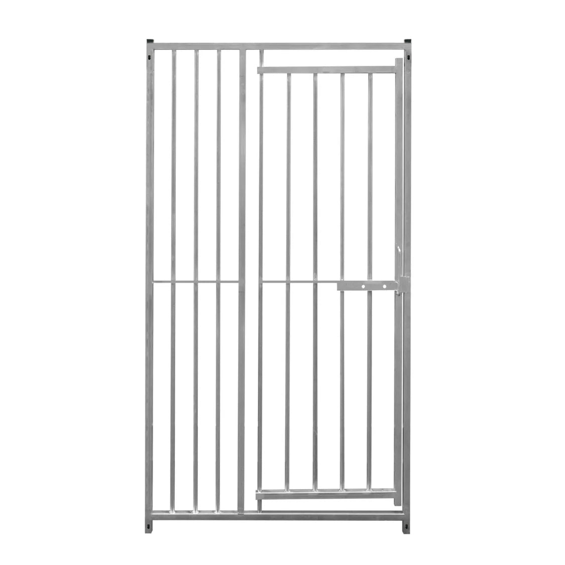 1m Dog Run Panel With Door – 8cm Bar Spacing - Used - Acceptable
