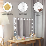 LED Bluetooth Mirror - 58 x 46cm - Used - Acceptable