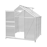 Polycarbonate Greenhouse 6ft x 6ft with Base – Silver - Like New