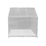 Polycarbonate Greenhouse 6ft x 6ft with Base – Silver - Like New
